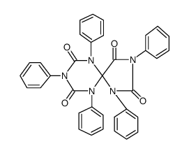 1,3,6,8,10-pentaphenyl-1,3,6,8,10-pentazaspiro<4,5>decane-2,4,7,9-tetraone结构式