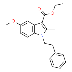 Ethyl 5-methoxy-2-methyl-1-(2-phenylethyl)-1H-indole-3-carboxylate Structure