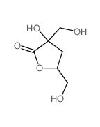 Pentonic acid,3-deoxy-2-C-(hydroxymethyl)-, g-lactone (8CI,9CI) picture