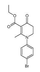 1-(4-bromophenyl)-3-ethoxycarbonyl-2-methyl-1,4,5,6-tetrahydro-4(1H)-pyridone结构式