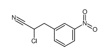 2-chloro-3-(3-nitro-phenyl)-propionitrile结构式