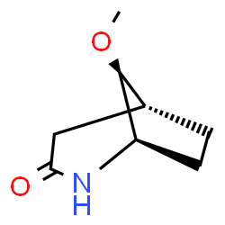 2-Azabicyclo[3.2.1]octan-3-one,8-methoxy-,syn-(9CI) Structure