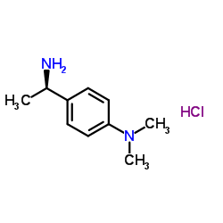 4-[(1R)-1-Aminoethyl]-N,N-dimethylaniline hydrochloride (1:1) Structure