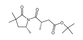 tert-butyl (S)-3-methyl-4-oxo-4-((R)-3,3,5-trimethyl-2-oxopyrrolidin-1-yl)butanoate Structure