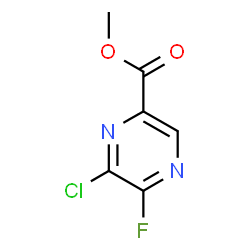 methyl 6-chloro-5-fluoropyrazine-2-carboxylate structure