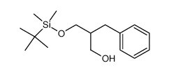 2-Benzyl-3-((tert-butyldimethylsilyl)oxy)-1-propanol结构式