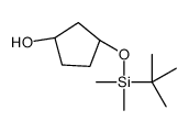 (1S,3R)-3-[tert-butyl(dimethyl)silyl]oxycyclopentan-1-ol结构式