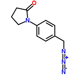 1-[4-(Azidomethyl)phenyl]-2-pyrrolidinone结构式