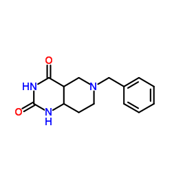 6-Benzylhexahydropyrido[4,3-d]pyrimidine-2,4(1H,3H)-dione结构式