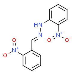 (1E)-1-(2-Nitrobenzylidene)-2-(2-nitrophenyl)hydrazine结构式