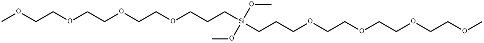 bis[methoxy(triethylenoxy)propyl]dimethoxysilane Structure