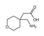 2-[4-(aminomethyl)oxan-4-yl]acetic acid Structure