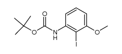 1-tert-butoxycarbonyl-2-iodo-3-methoxyaniline Structure