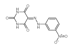 5-[(3-nitrophenyl)hydrazinylidene]-1,3-diazinane-2,4,6-trione Structure