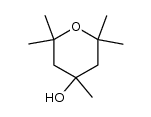 2,2,4,6,6-pentamethyl-tetrahydro-pyran-4-ol结构式