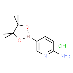 2-Aminopyridine-5-boronic acid pinacol ester hydrochloride结构式