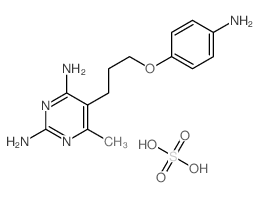 5-[3-(4-aminophenoxy)propyl]-6-methylpyrimidine-2,4-diamine,sulfuric acid Structure