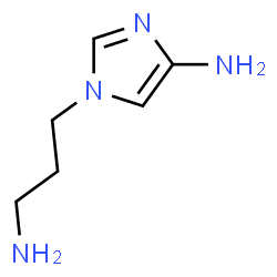 1H-Imidazole-1-propanamine,4-amino-(9CI) structure