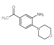 1-(3-AMINO-4-MORPHOLINOPHENYL)-1-ETHANONE Structure