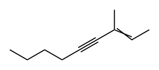 2-Nonen-4-yne, 3-methyl- Structure