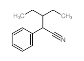 3-ethyl-2-phenyl-pentanenitrile结构式