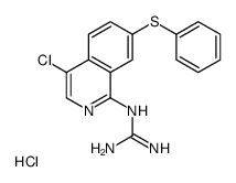 1-(4-CHLORO-7-(PHENYLTHIO)ISOQUINOLIN-1-YL)GUANIDINE HYDROCHLORIDE picture