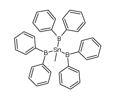 Methyl-tris-(diphenylboryl)-stannan结构式