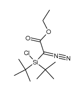 Ethyl 2-[di(tert-butyl)chlorosilyl]-2-diazoacetate结构式