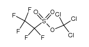 pentafluoroethanesulfonic acid trichloromethylester Structure
