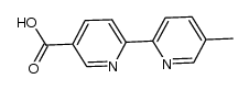 4'-methyl-2,2'-bipyridine-4-carboxylic acid结构式