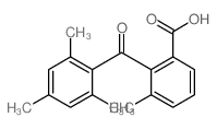 Benzoic acid,3-methyl-2-(2,4,6-trimethylbenzoyl)-结构式