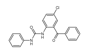 N-(2-benzoyl-5-chlorophenyl)-N'-phenylurea结构式