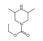 ethyl 3,5-dimethylpiperazine-1-carboxylate结构式