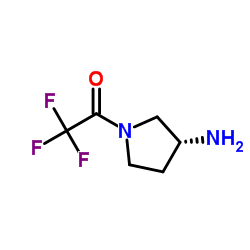 (R)-1-(3-aminopyrrolidin-1-yl)-2,2,2-trifluoroethanone structure