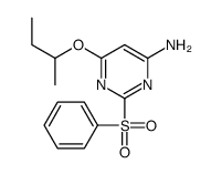 2-(benzenesulfonyl)-6-butan-2-yloxypyrimidin-4-amine结构式