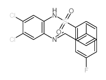 Benzenesulfonamide,N-[4,5-dichloro-2-[[(5-fluoro-2-hydroxyphenyl)methylene]amino]phenyl]- picture