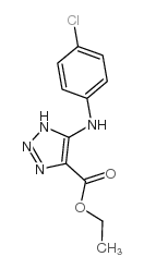 5-[(4-Chlorophenyl)amino]-1H-1,2,3-triazole-4-carboxylicacid ethyl ester Structure