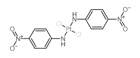 Platinum,dichlorobis(4-nitrobenzenamine-kN)-, (SP-4-2)-结构式