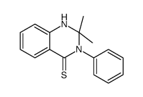 2,2-dimethyl-3-phenyl-1H-quinazoline-4-thione结构式