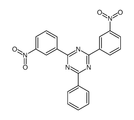 2,4-bis(3-nitrophenyl)-6-phenyl-1,3,5-triazine Structure