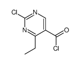 5-Pyrimidinecarbonyl chloride, 2-chloro-4-ethyl- (9CI)结构式