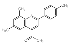 Ethanone,1-[6,8-dimethyl-2-(4-methylphenyl)-4-quinolinyl]-结构式