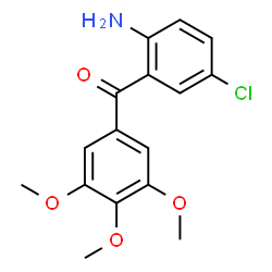 (2-AMINO-5-CHLORO-PHENYL)-(3,4,5-TRIMETHOXY-PHENYL)-METHANONE Structure