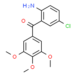 (2-AMINO-5-CHLORO-PHENYL)-(3,4,5-TRIMETHOXY-PHENYL)-METHANONE structure