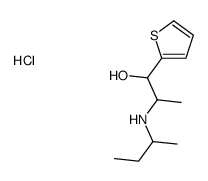 2-(butan-2-ylamino)-1-thiophen-2-ylpropan-1-ol,hydrochloride Structure
