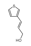 (E)-3-(thiophen-3-yl)prop-2-en-1-ol structure