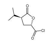 D-erythro-Pentonic acid, 5-chloro-2,3,5-trideoxy-2-(1-methylethyl)-5-oxo-, gamma-lactone (9CI)结构式