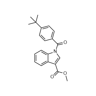 Methyl 1-(4-(tert-butyl)benzoyl)-1H-indole-3-carboxylate Structure