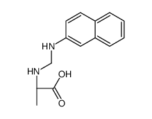 (2S)-2-[(naphthalen-2-ylamino)methylamino]propanoic acid Structure