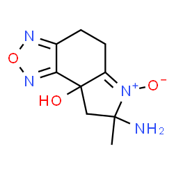 8aH-Pyrrolo[3,2-e]-2,1,3-benzoxadiazol-8a-ol,7-amino-4,5,7,8-tetrahydro-7-methyl-,6-oxide(9CI) Structure